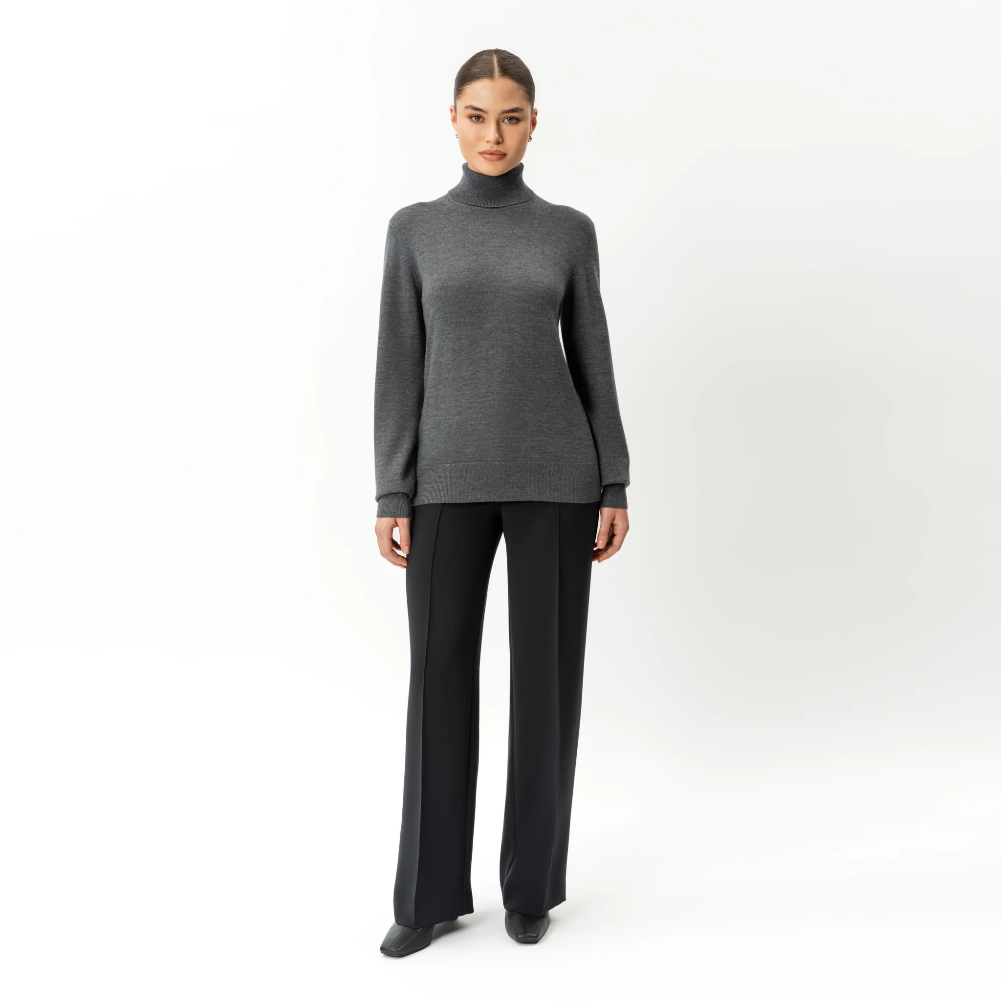 Merino Wool Relaxed Turtleneck - Image 5