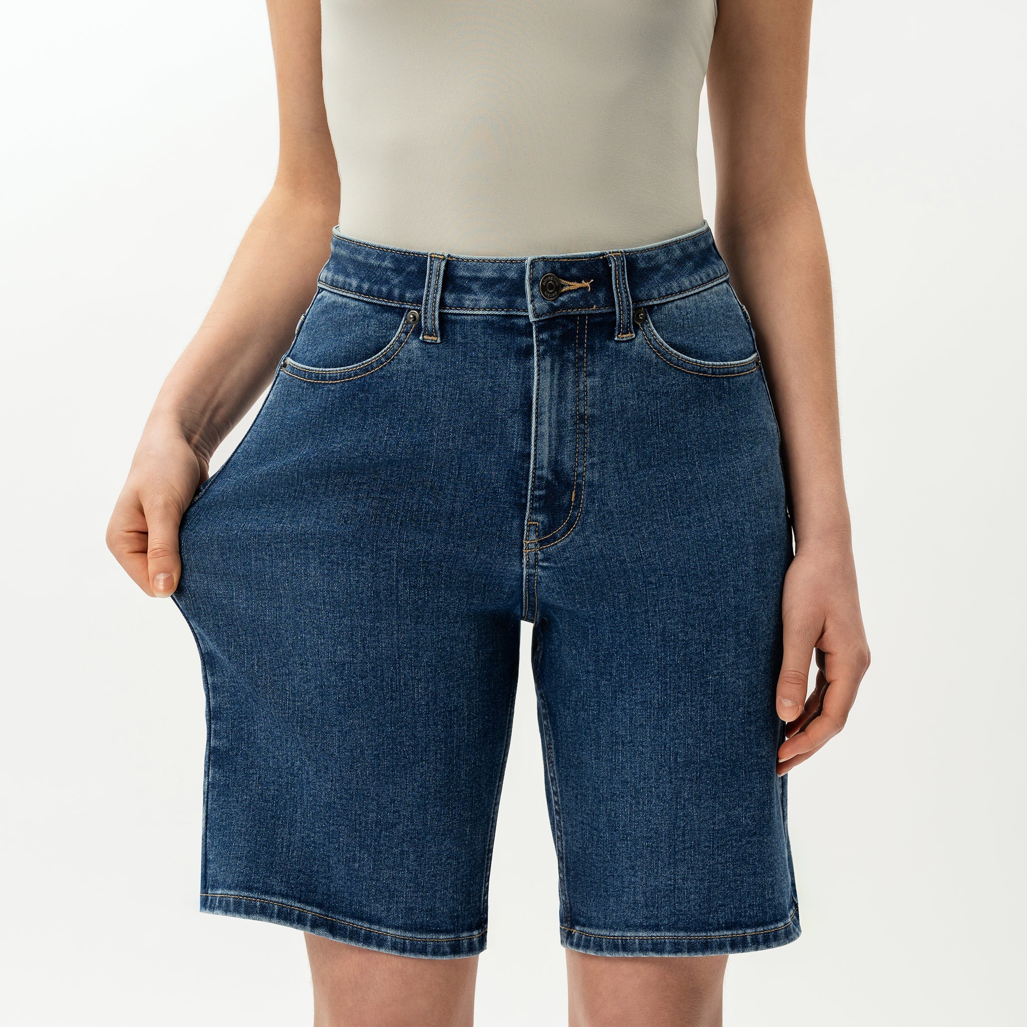 Stretchy ComfortDenim™ Shorts - Image 10
