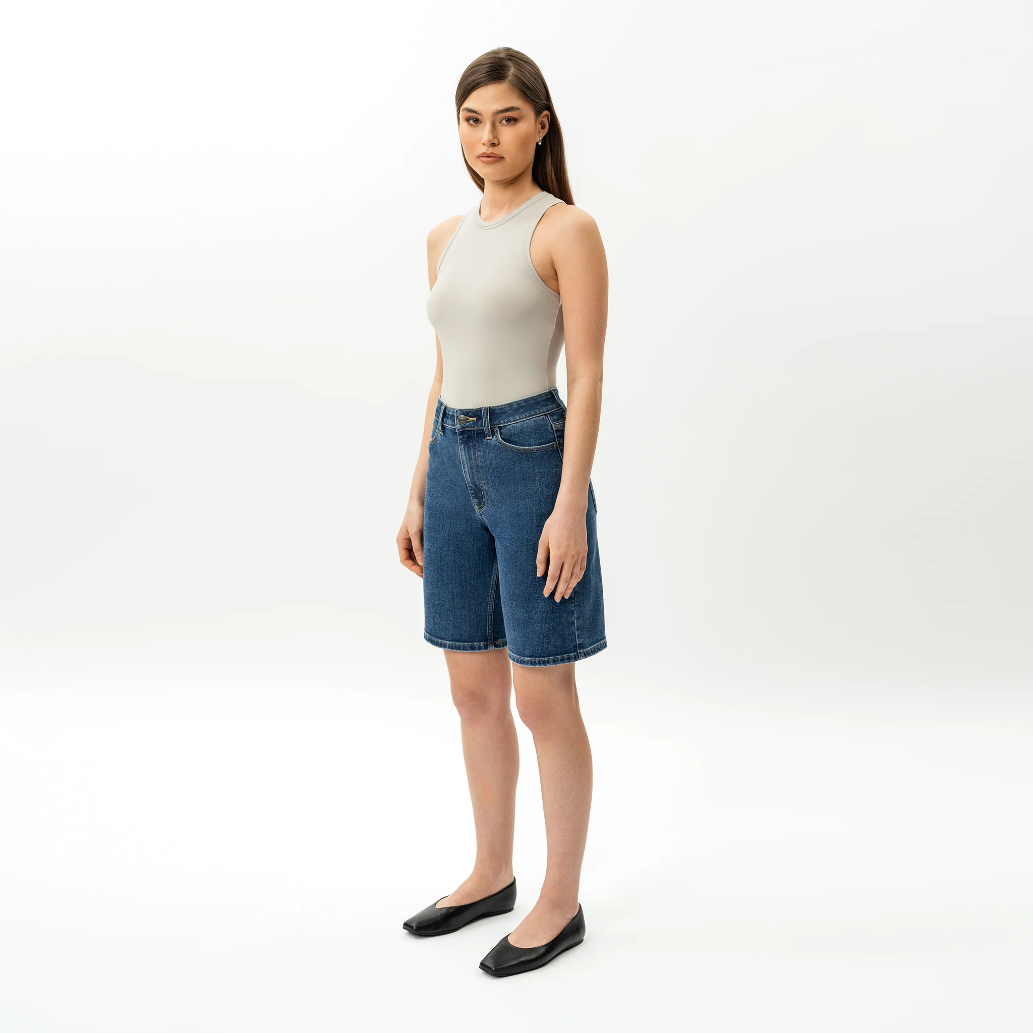 Stretchy ComfortDenim™ Shorts - Image 11