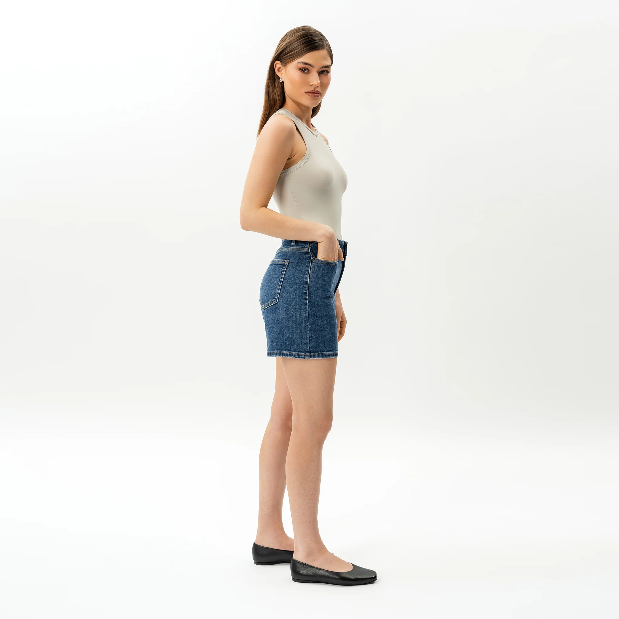 Stretchy ComfortDenim™ Shorts - Image 6