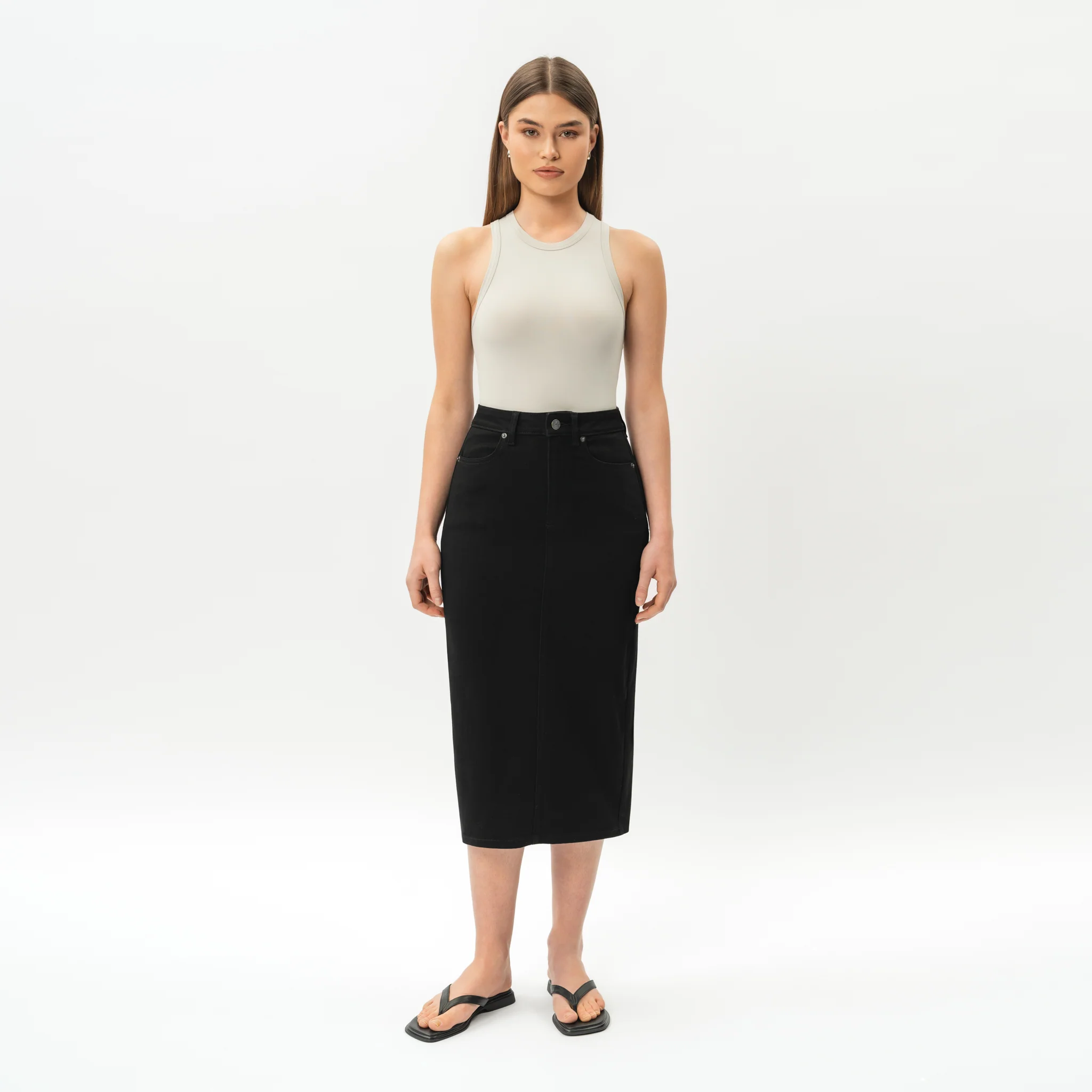 Stretchy ComfortDenim™ Skirt - Image 5