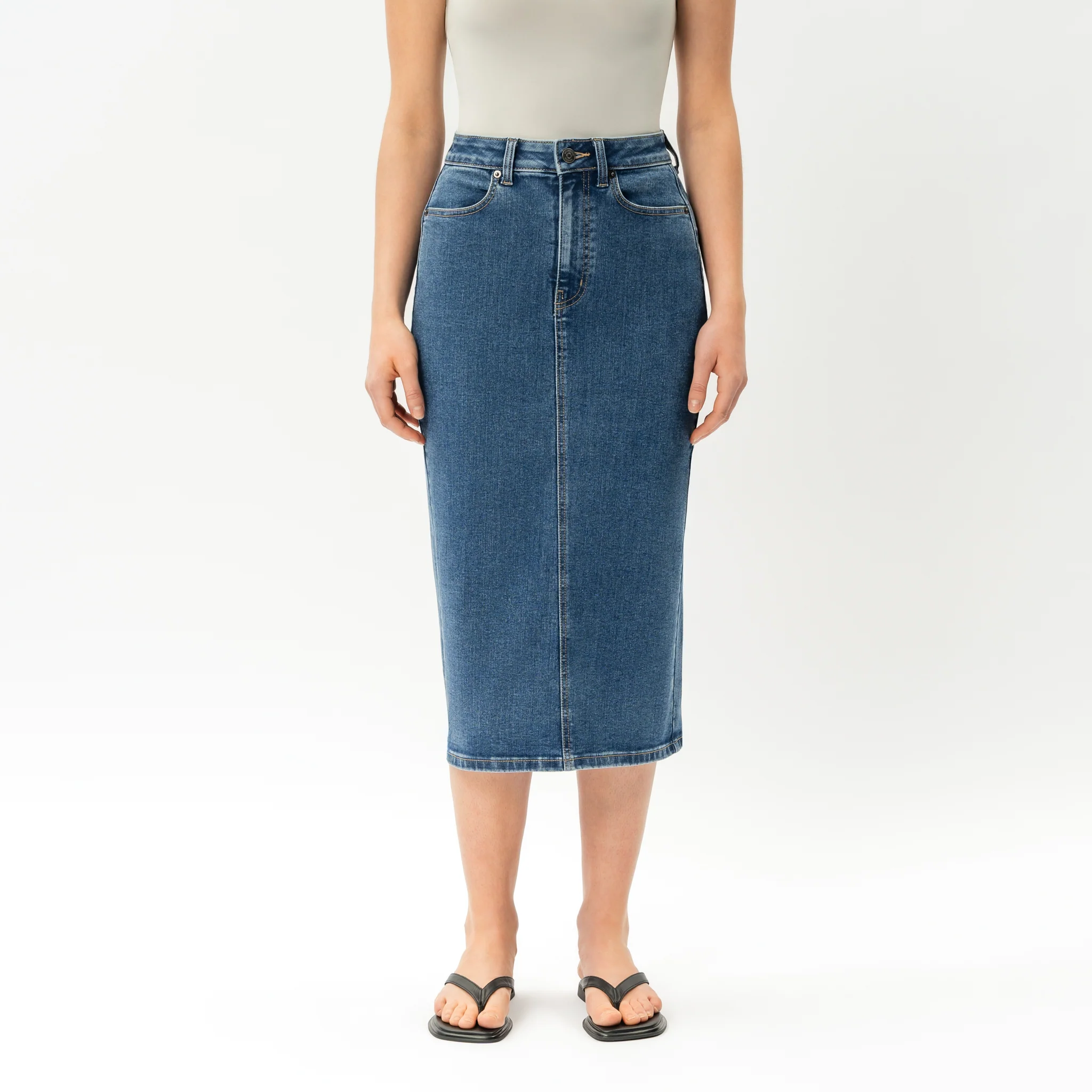 Stretchy ComfortDenim™ Skirt - Image 4