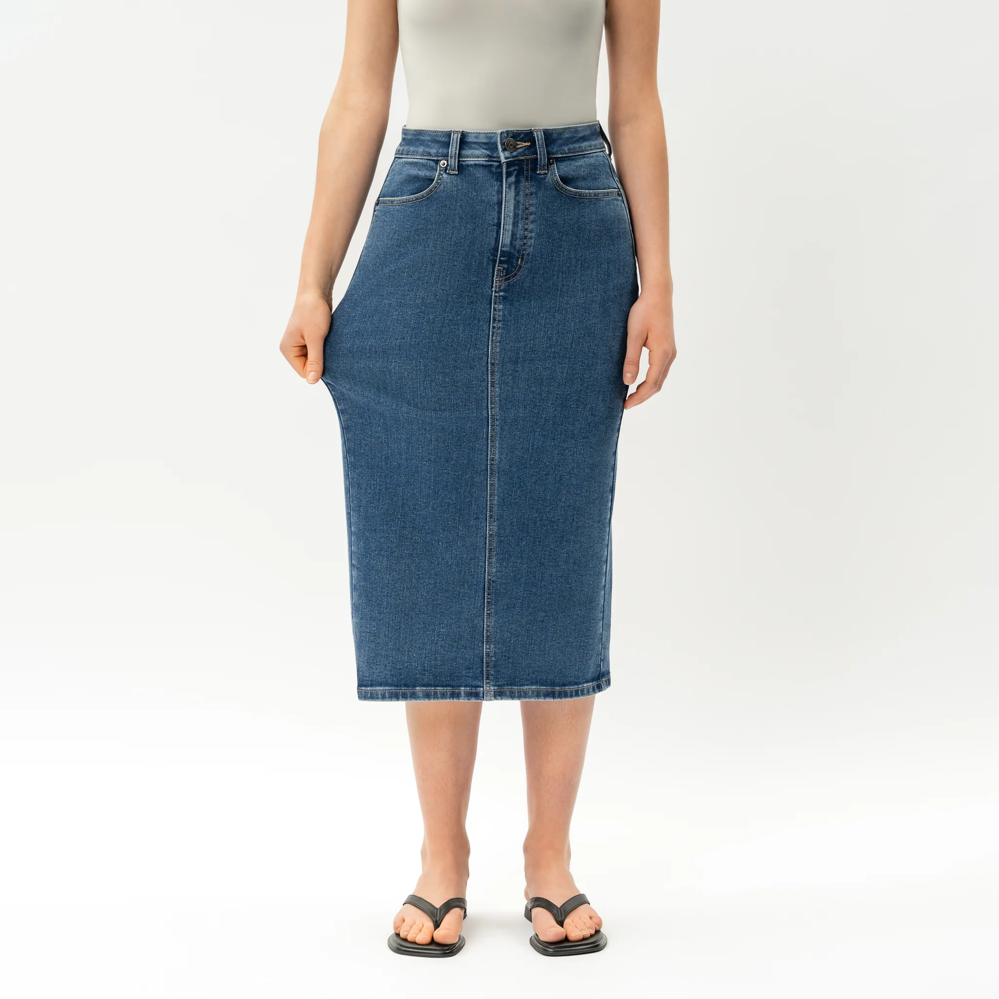 Stretchy ComfortDenim™ Skirt - Image 5