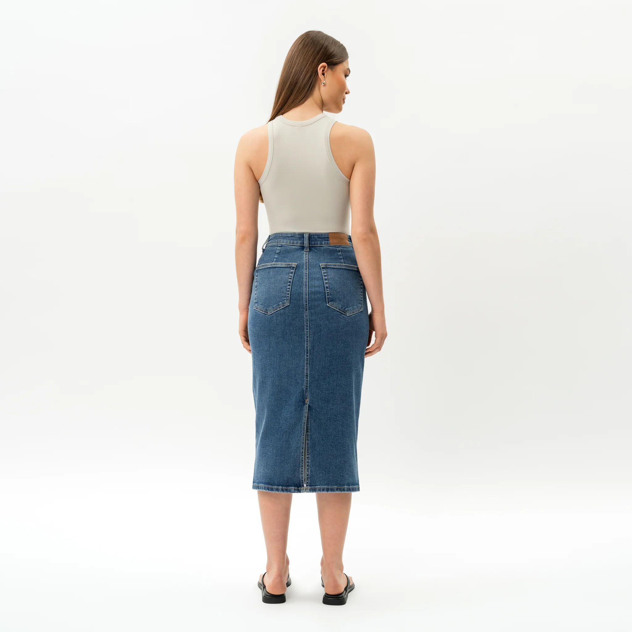 Stretchy ComfortDenim™ Skirt - Image 7