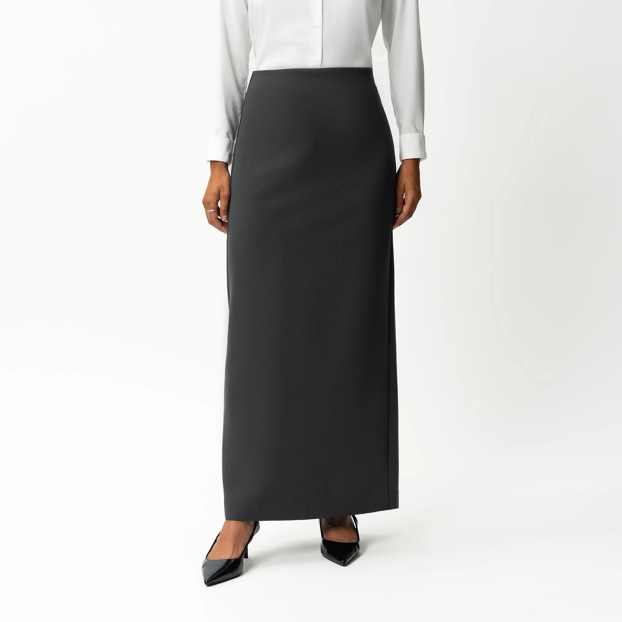 Tailored Ponte Maxi Skirt - Image 4