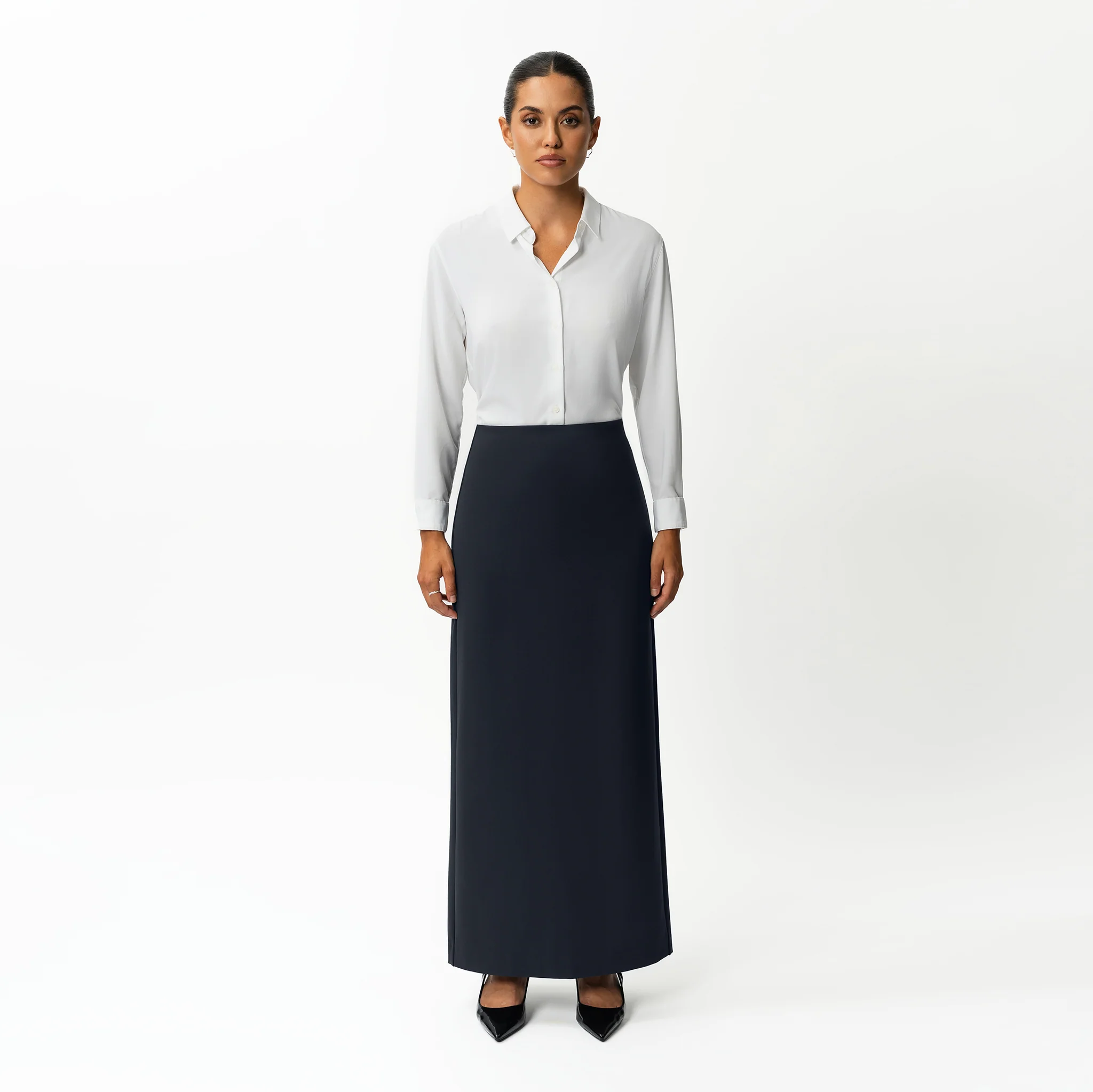 Tailored Ponte Maxi Skirt - Image 3
