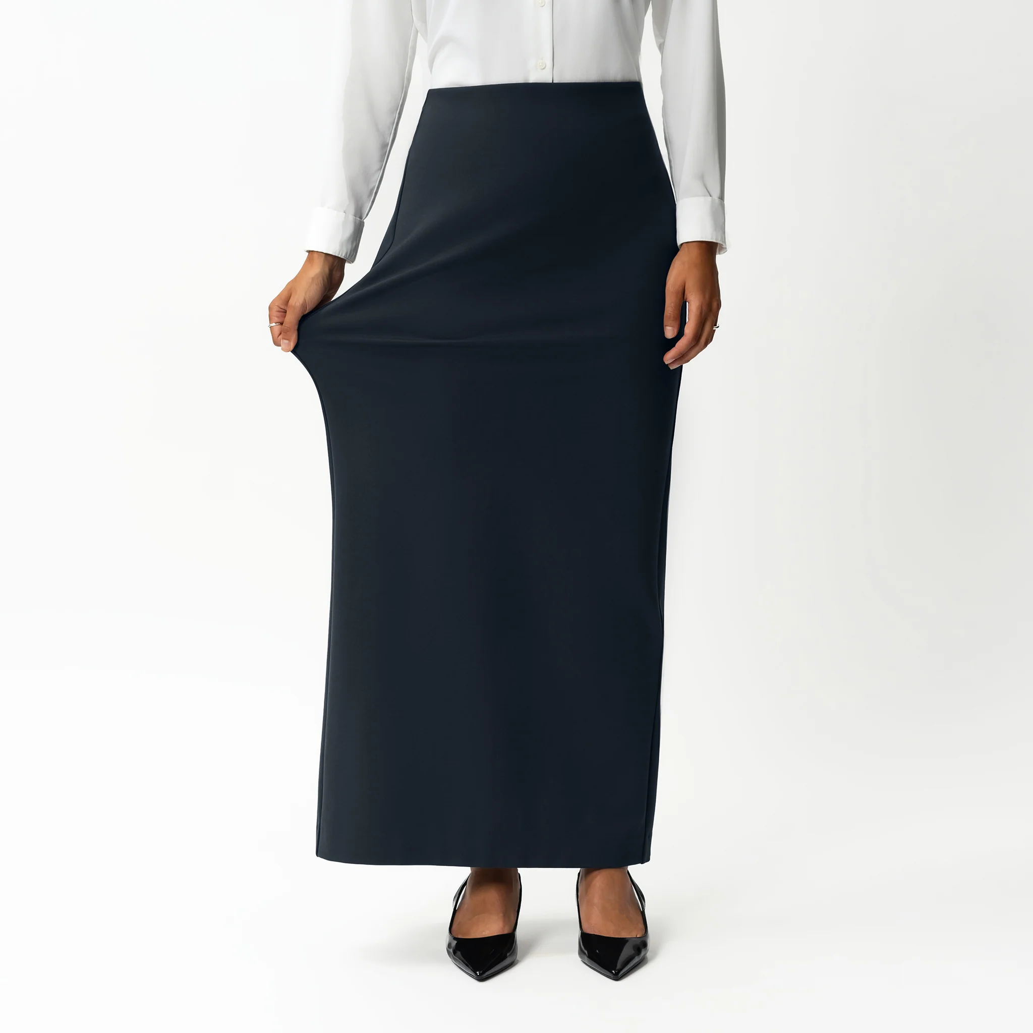 Tailored Ponte Maxi Skirt - Image 5