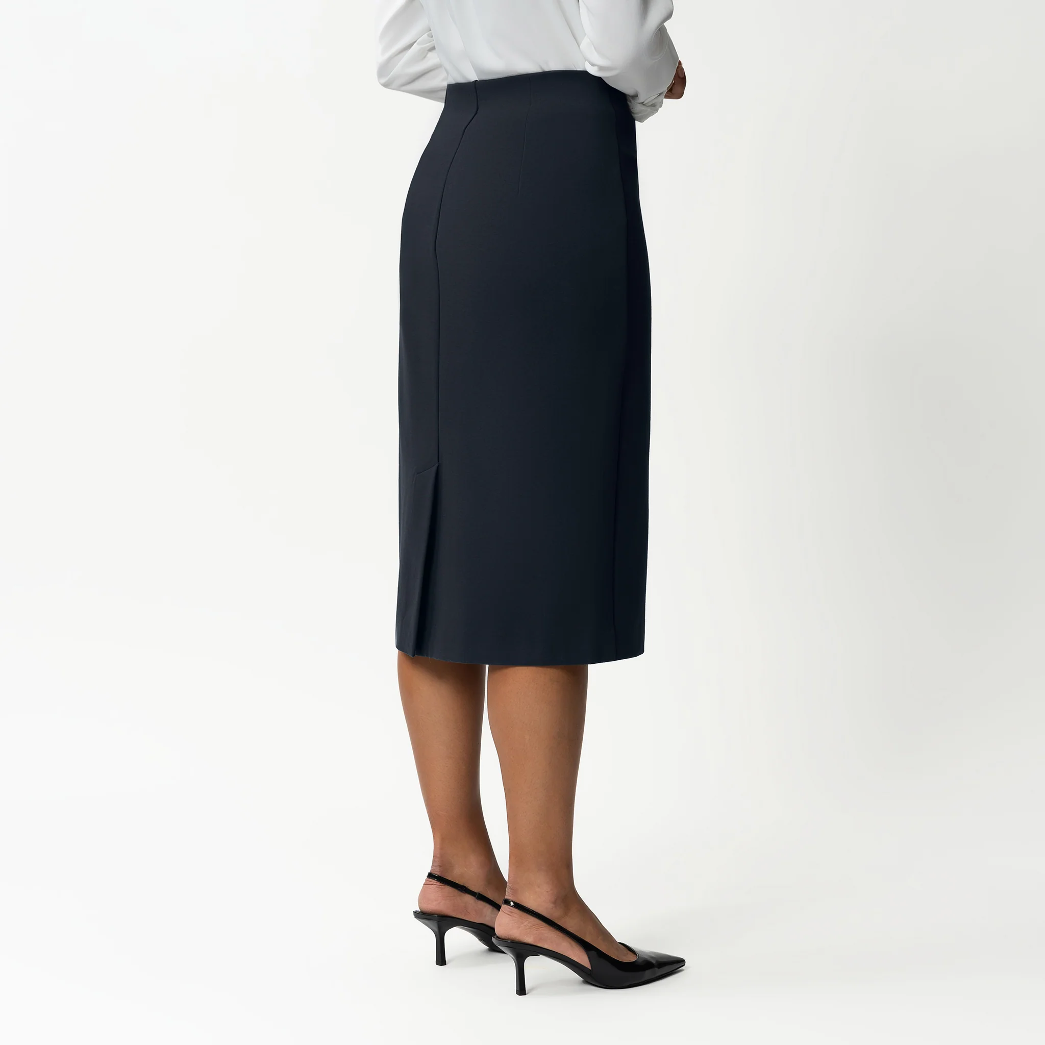 Tailored Ponte Midi Skirt - Image 5